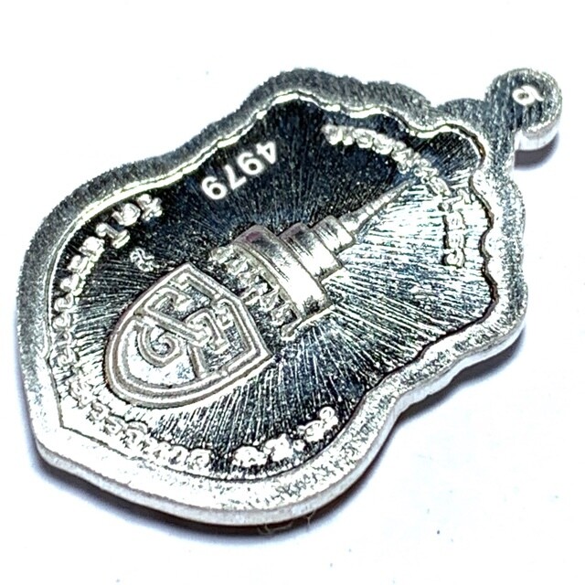 Rian Sema Yai Run 1 Luang Por Sotorn First Edition Solid Silver Saffron-Red Rachawadee Enamels Limited Series Code Stamp Wat Saman 2561 BE