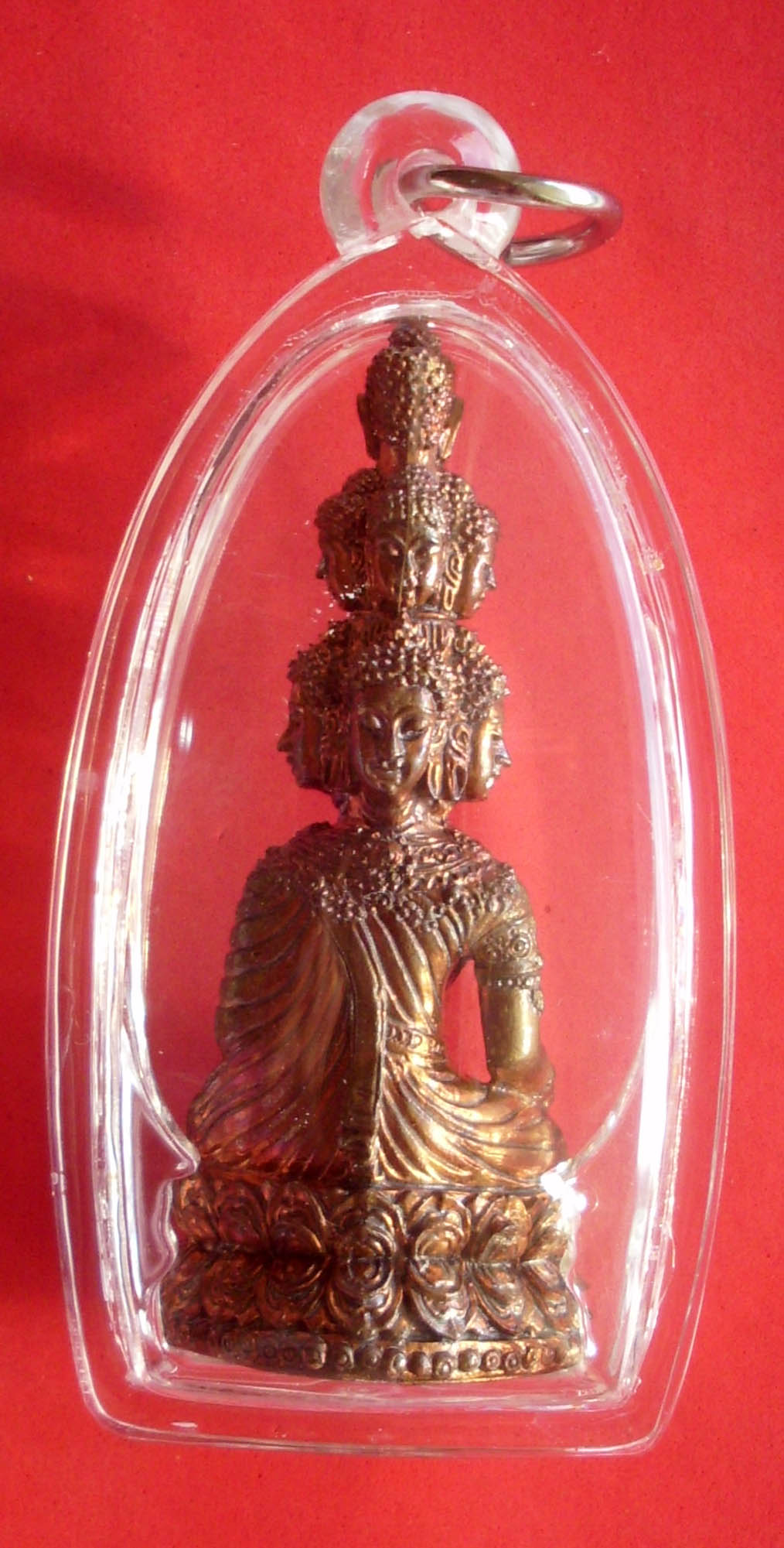 Pra Kring Navagote Mahasethee (Nine Faced Buddha for immense riches) with waterproof casing included - Nuea Navaloha - Luang Phu Pa