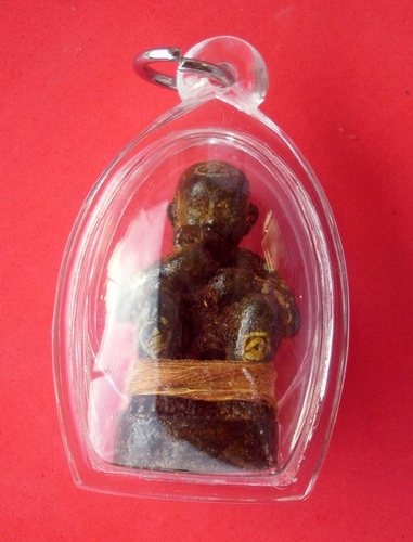 Kumarn Tong Dood Rok - Sacred Alchemical brazen metals + Necromantic Powders + spell inscription - Luang Phu In - Wat Nong Meg 2553 BE