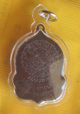 Rian 'Amazing' Wai Kroo Luang Por Phern Riding Tiger Monk Coin - Wat Bang Pra 2541 BE