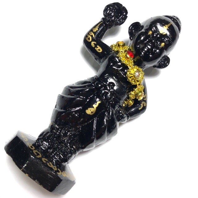 Kumarn Tong Ongkaraks with Vishnu Chakra Disk &amp; Jewelled Rosary 11 Cm Ajarn Taep Pongsawadarn 2556 BE