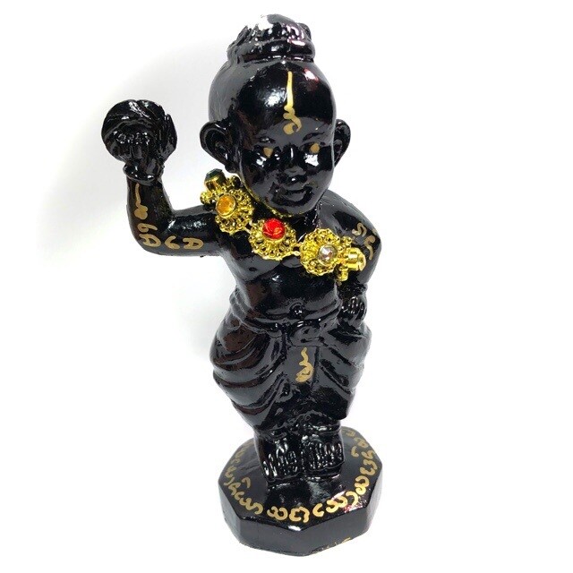 Kumarn Tong Ongkaraks with Vishnu Chakra Disk & Jewelled Rosary 11 Cm Ajarn Taep Pongsawadarn 2556 BE
