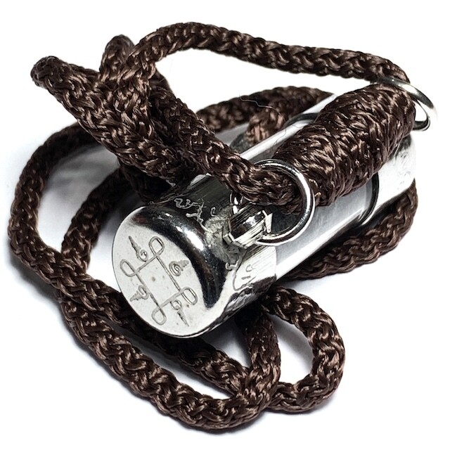 Takrut Kor Hmaa Kong Grapan Chadtri Dog Neck Spell for Protection &amp; Mercy Charm Luang Por Yaem Wat Takian