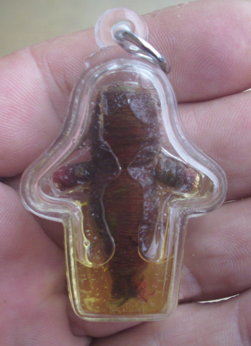 Hun Payont Baeb Boran - Chae Nam Man Wan Sanaeh (soaked in charm oil) - Ancient formula Hun Payont effigy - Luang Por Bpun