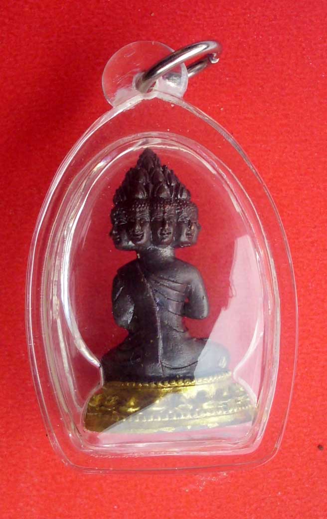 Pra Maha Sethee Gao Hnaa (nine faced Millionaire Buddha) - Pim Nang Ballangk Tong (golden throne) - LP Solos - Wat Koke U Tong