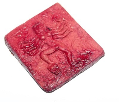 Mae Yua Mueang (Tantric Kali Maha Amnaj/Maha Sanaeh amulet) - 99 Ghost Red Prai Powders + Ban Neng Bone + Dancing Deva Gem + Takrut - Hand Inscription - Gambling and Love Charm - Ruesi Masia 2554 BE