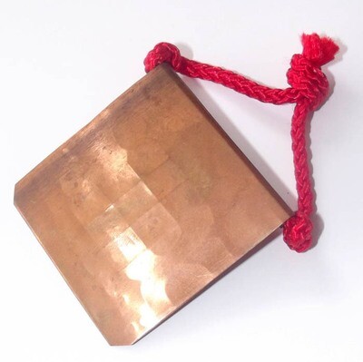 Phaen Yant Hneeb Metta Maha Niyom Dtamrap Boran Lanna (Ancient Lanna Style folded Yantra Foil Takrut with red cord) 'Sang Hor Chan' 2555 BE Edition - Kroo Ba Lerd - Wat Tung Man Dtai