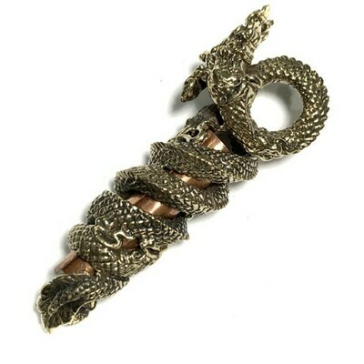 Takrut Nak Giaw Nuea Albaca Wai Kroo 2553 Edition Naga Charm for Riches and Protection Luang Phu Naen Kampiro
