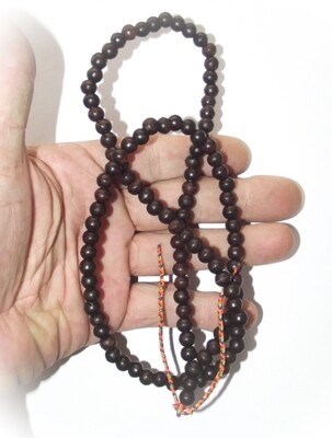 Prakam Suad Montr Bhavana Kata - High Quality Buddhist Prayer Bead Rosary for Chanting and Meditation (Small Beads) - made from Holy Wood - 108 Beads