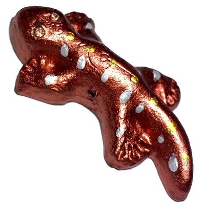 Dtugkhae Aathan Maha Lap (sorcerous lucky lizard) 4 Cm long - Nuea Din Aathan (magical earth powders) - Wai Kroo 2553 BE edition - Luang Por Lum - Wat Samakee Tam