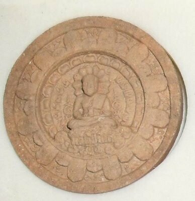 Pra Luang Por Ngern - Luang Por Tuad 2 Sided Sacred Powder Amulet With Tagrud And Look Namo Inserts - Nuea Pong Maha Wan 108 With Mai Tep Taro - Wat Rai - 2552 Be