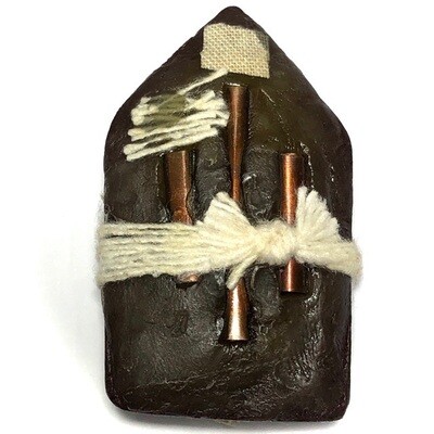 Khun Phaen Sanaeh Paya Roi Mia (Enchanting Lord of a Hundred Wives) - Nuea Wan Dam Maha Sanaeh (Black Powders) 4 Takrut + White Cloth & Cord Binding spell + Prai Oil Resins- Ajarn Apichai Decha