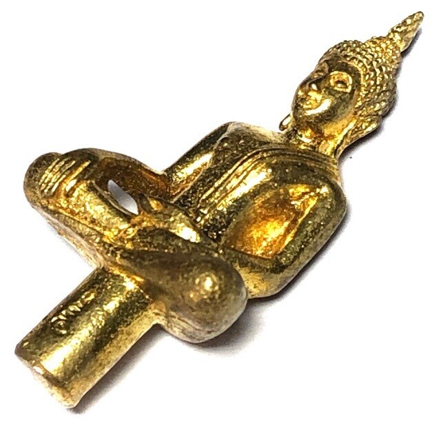 Pra Yord Tong - Thai Flagpole Buddha for Kong Grapan Protection and Prosperity - Gao Mongkol &#39;9 Blessings&#39; Edition - Temple of the Dawn 2554 BE