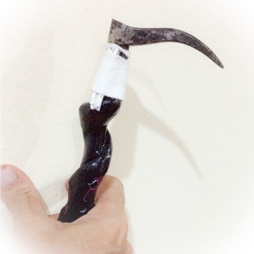 Kochagut Khor Sap Chang Elephant Goad Wand for Wealth Attraction and Power 4 Takrut Hand Spell Inscriptions Pra Ajarn U-Tai Bpasudto