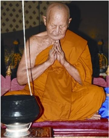Pra Pid Ta Pim Tapap Sao Ha Duean Ha Edition 2554 BE Sacred Powders + Takrut Copper Nakprok Insert - Luang Phu Waas - Wat Sapan Sung