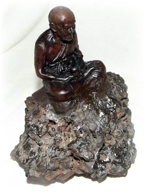 Luang Por Tuad sitting on Lek Lai Adamantine substance - Bucha Statue 6 x 6.2 Inches - Blessed by the Top Khao or Master Monks only 2 ever made