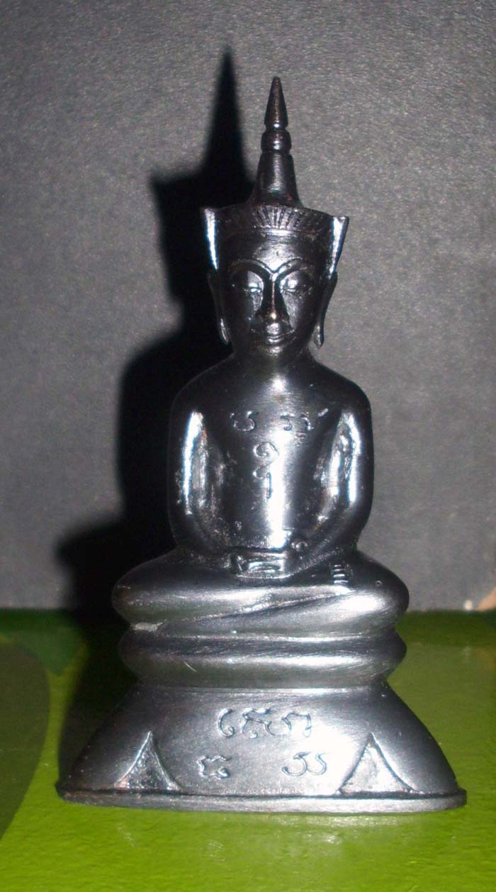 Pra Ngang Siarn Laem - Fang Tapu (coffin nail) + Takrut Ngern Koo (2 Takruts in sacred powder base) - Nuea Loha - Ajarn Kom Traiwaes - Price includes postage