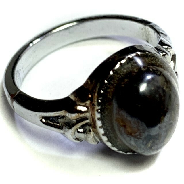 Hwaen Hua Maekapat Alchemical Magic Ring of Protection &amp; Wealth Nuea Albaca Luang Por Uttama Wat Wang Wiwekaram