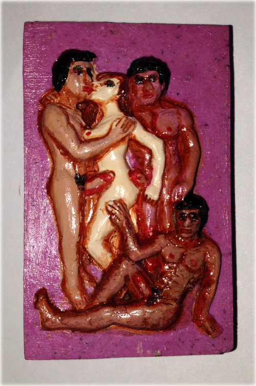 Nang Hmao Pong Ya Sang Sanaeh Kama Sutra Tantric amulet (Purple for Lesbian, Bi/Transexuals) - Por Yai Porn (Khmer)