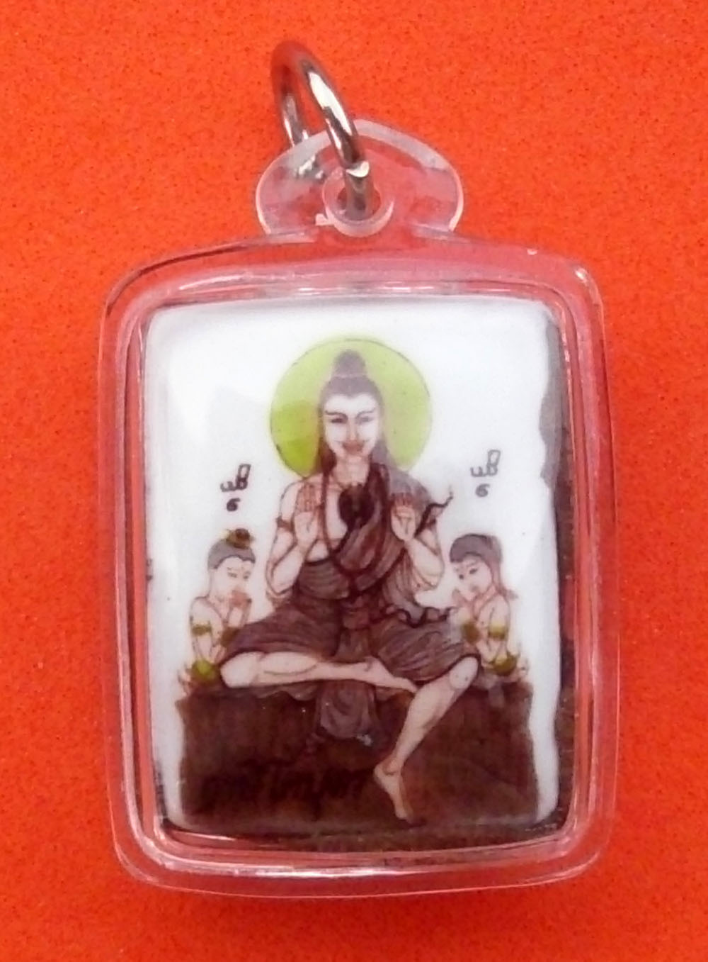 Locket Ruesi Boroma Kroo Kodtabudtr with sacred powders and prai oils - Fang Takrut Ud Pong Wised - Ajarn Meng Khun Phaen - waterproof casing included
