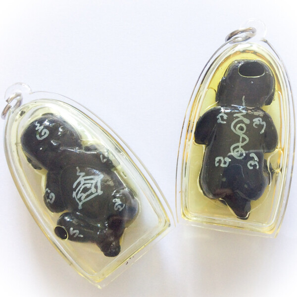 Look Krok Prai Perm Sap - 8 x 4 Cm Necromantic Bucha Amulet - (2nd Edition) 2556 BE - Pra Ajarn Somchart Bparimudto