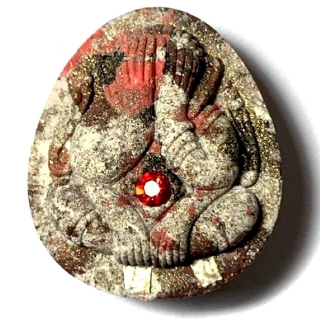 Pra Pidta Sao Ha Maha Sethee 2557 BE Nuea Gon Krok 1 Gem 2 Takrut Jivara Robe &amp; Lek Nam Pi Bead Luang Por Mian Wat Ban Janiang