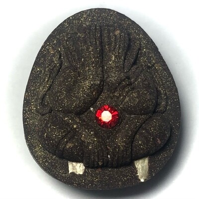 Pra Pidta Sao Ha Maha Sethee 2557 BE Nuea Bailan Gem Insert 2 Takrut Jivara Robe &amp; Lek Nam Pi Bead Luang Por Mian Wat Ban Janiang