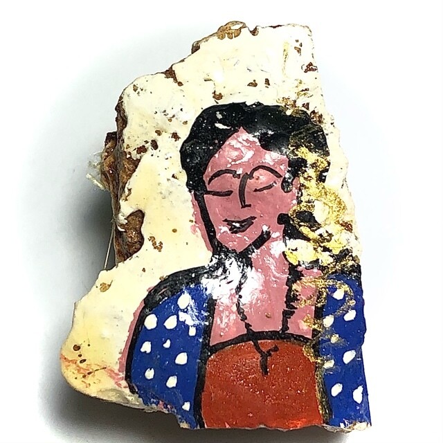 Chin Aathan Nang Prai Nong Nu Dtua Kroo 3.8 x 2.7 x 2 Cm Prai Powders Yae Hyae Wood Magic Cloth 4 Gems Ajarn Surak