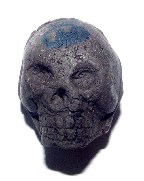 Prai Grasip Hoeng Dam 3 Aathan - Neua Din 7 Pha Cha Ongk Kroo (Black for Gambling & Wealth) - Hand Inscription + Ghost Mouth Takrut - Pra Ajarn Dtee Yai