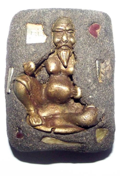 Khong Aathan Choo Chok Maha Sanaeh Riak Jidt Riak Sap - Gems, 2 Takrut + Chin Aathan - Necromantic Occult Spellbound Lucky Beggar - Ajarn Apichai Decha