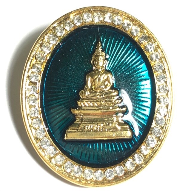 Rian Tee Raleuk Pra Luang Por Pra Sai Badge Amulet Baramee Por edition 2552 BE Wat Po Chai