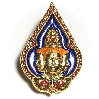 Khem Glad Prohm Badtiharn (Brahmas Miracle pin Medal) - Luang Por Poon - Wat Pai Lom (Nakorn Pathom)