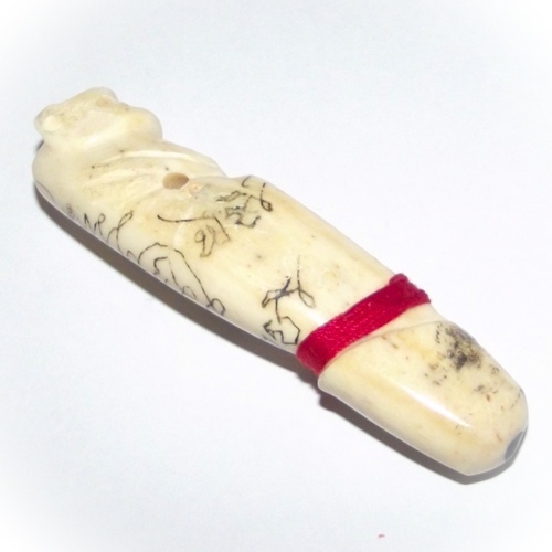 Palad Khik Hua Suea - Nuea Graduk Chang Gae (Carved Elephant Bone) - Luang Por Prohm - Wat Ban Suan
