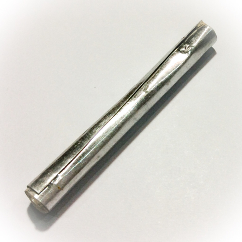 Takrut Hua Jai Ruesi Kobutra - Sacred Powder Filled Silver Yantra Spell - Luang Phu Naen Dam &amp; Ajarn Waet Surin