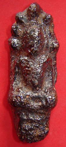 Pra Nakprok Gru Na Doon- Nuea Pra That Lek Lai Nuea Sila Daeng (Red Lek Lai ) 5.5 x 1.7 Cm - 1500 years old.