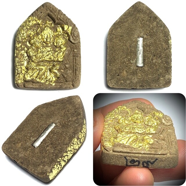 Paya Khao Kam Ongk Kroo Pim B1 Nuea Pong Prai Sanaeh Fang Takrut Golden Horned Lanna God of Love & Wealth Pure Prai Powders Por Kroo Singkhorn Only 160 Made