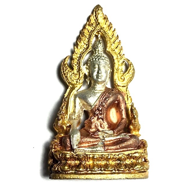 Roop Lor Pra Putta Chinarat Solid Silver with Bronze &amp; Gold Plated Wat Pra Sri Radtana Mahatat 2540  BE