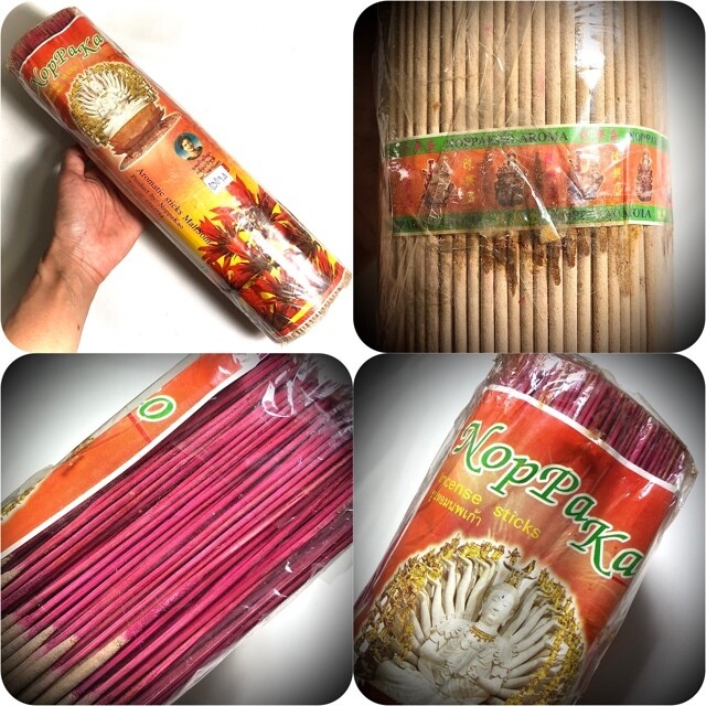 Nopparat Brand Aromatic Incense - 'Barichat Tong Lang Daeng' (Flame Tree Flower) Aroma - 800 Gram Pack - 12.5 Inches Fine Smokeless Aroma - Circa 700 Sticks