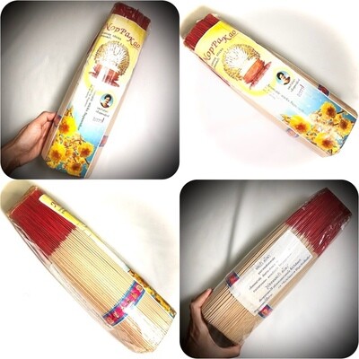 Kwan Yin Luxury Incense Sticks (Finest Quality) - Supanigar Aroma (Yellow Silk Cotton) - 12 Inches long circa 1500 sticks - Noppakao brand - 1.5 Kilo Mega Pack