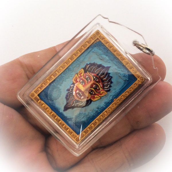 Taep See Hoo Ha Dta (Pim Klang) - 4 Ears 5 Eyed Transformation of Indra Amulet - 4 Takrut 4 Money Spiders + Rahu God - Kroo Ba Krissana Intawano Sae Yid 60 Edition