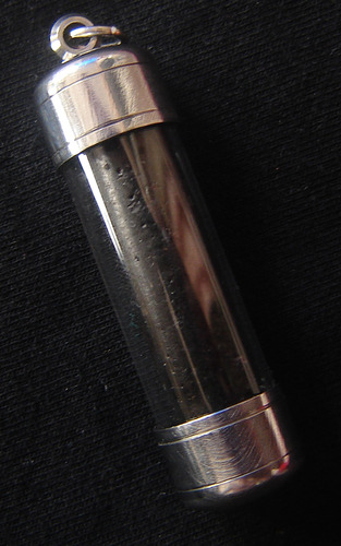 Takrut Len Saw (Lady Flirt Takrut) - Nuea Dtagua Ud Pong Long Rak (lead with powder filled and black lacquer coating) - Ajarn Perm Prai Dam - only 50 Takruts ever made! 2.5 Inches