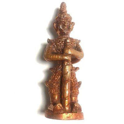 Taw Waes Suwan Maha Bpraab Loi Ongk 5 x 1.5 Cm Statuette (only 400 made) - Nuea Nava Loha &#39;Serp Dtamnan Luang Phu Noi&#39; Edition 2555 BE - Luang Por Jerd - Suan Badibat Tam Po Sethee