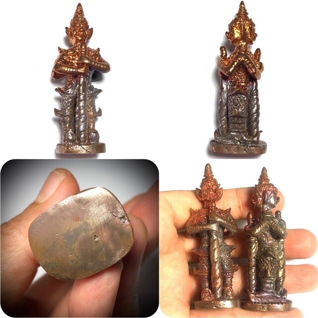 Taw  Waes Suwan Maha Bpraab Loi Ongk 7 x 2.5 Cm Statuette (only 200 made) - Nuea Nava Loha 'Serp Dtamnan Luang Phu Noi' Edition 2555 BE - Luang Por Jerd - Suan Badibat Tam Po Sethee