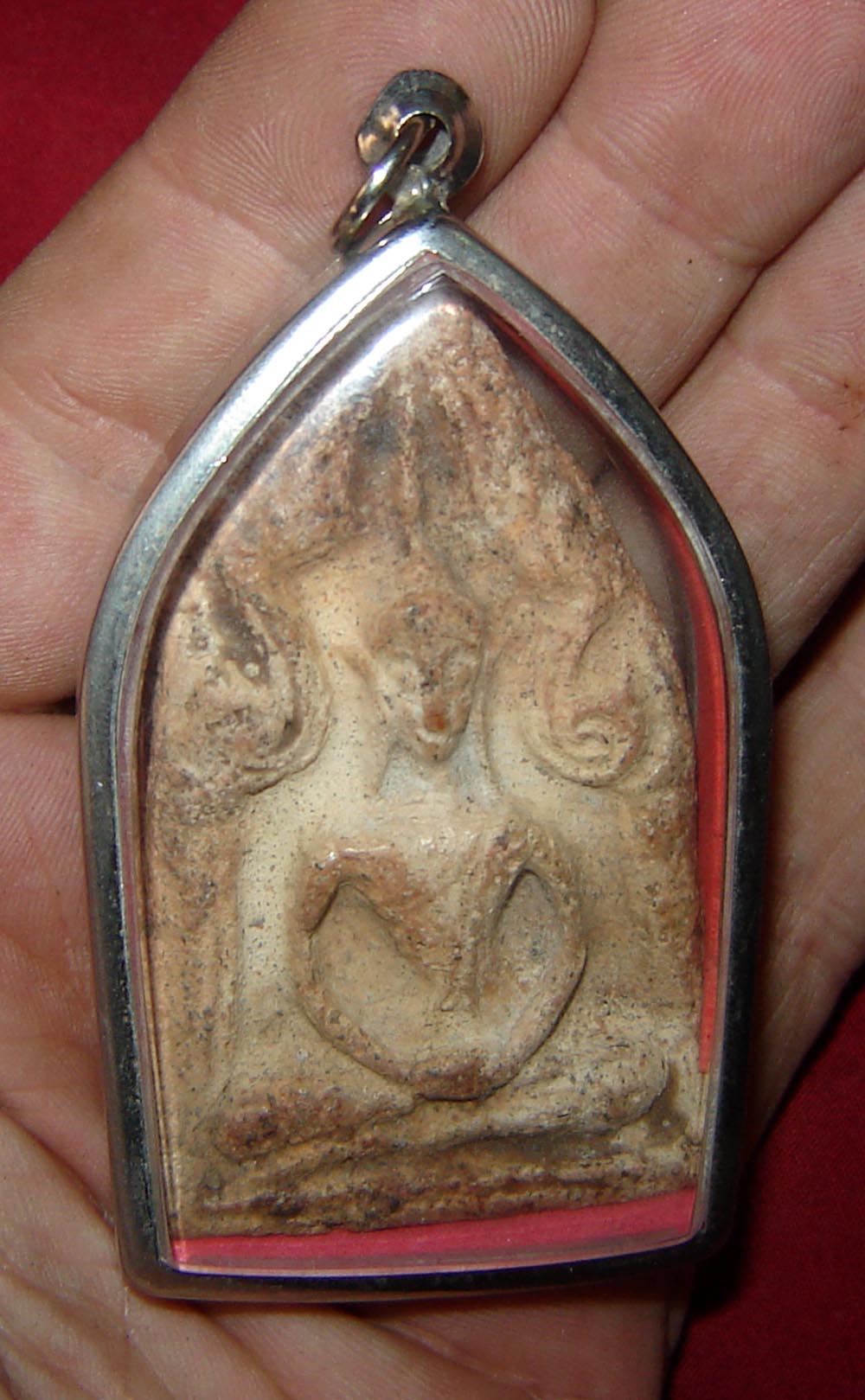 Pra Khun Phaen Gru Wat Ban Krang (Wat Yai Chay Mongkol) - ancient hiding place amulet 2492 BE