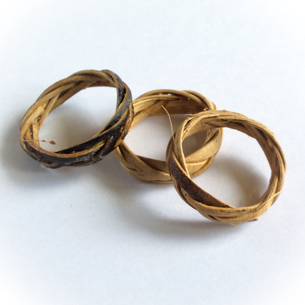 Hwaen Dtakror - Protective Magic Ring of Sorcerous Power against Flame - Woven from Unscathed Rattan from a Forest Fire - Pra Ajarn Waet Surint