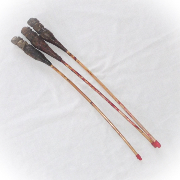 Hanuman Ghost Flail Sacred Ritual Weapon of Protection 3 Takrut - 18 Inches - Anti Black Magic, Success & Commanding Dominion - Luang Por Prohm Wat Ban Suan