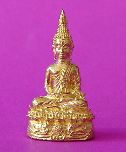 Pra Chayawat Niramit Choke - Nuea Tong Tip (Sacred Divine temple brass) - Niramit Choke edition - Luang Por Jaran - Wat Ampawan 2554 BE