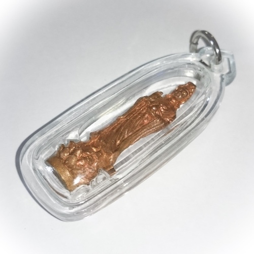 Kwan Yin Bodhisattva Loi Ongk in Sacred Copper - Maha Pokasap Edition 2552 BE - Luang Por Sorn - Wat Lad Bua Khaw