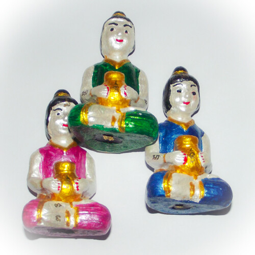 Kumaree - Female Kumarn Tong Bucha Statue (Pink) - stuffed with Nam Man Prai - Luang Por Dam - Wat Pra Puttabat Radtana Kiree
