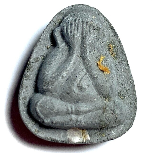 Pra Pid Ta Maha Lap Plod Nee Pim Yai Pong Bailan Monks Hair 2 Silver Takrut &amp; Monk Robe Luang Por Lae Circa 2535 BE